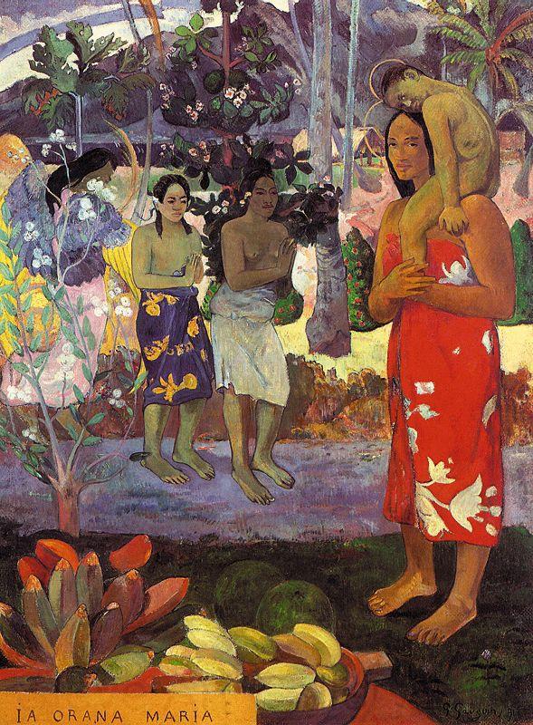 Paul Gauguin Hail Mary Norge oil painting art